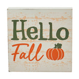 Hello Fall Pumpkin Sign-Lange General Store