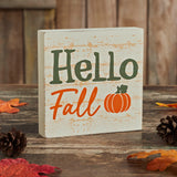 Hello Fall Pumpkin Sign-Lange General Store