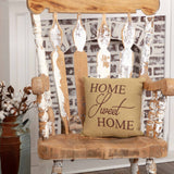 Home Sweet Home Burlap Pillow-Lange General Store