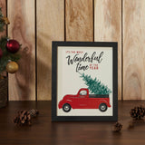 It's The Most Wonderful Time Truck Framed Wall Hanging Sign-Lange General Store