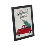 It's The Most Wonderful Time Truck Framed Wall Hanging Sign-Lange General Store