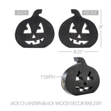 Jack O' Lantern Black Wood Decor-Lange General Store