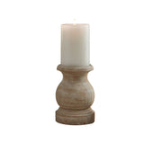 Jenny White Washed Candle Holders-Lange General Store