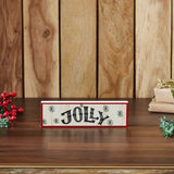 Jolly Snowflake Block Sign-Lange General Store