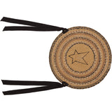 Kettle Grove Star Jute Chair Pad - Set of 6-Lange General Store