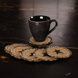 Kettle Grove Star Jute Coasters-Lange General Store