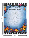 Magnet With Easel Back - Wonderful Wacky Words of Wisdom for My Son-Lange General Store