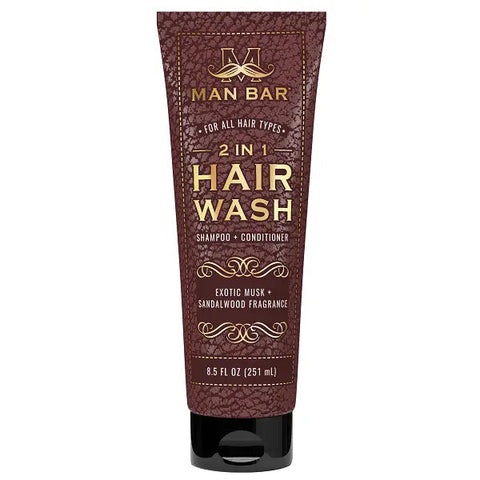 Man Bar 2 in 1 Hair Wash - Exotic Musk & Sandalwood-Lange General Store