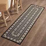 Medallion Black Tan Jacquard Indoor/Outdoor Rug Collection - Rectangle - Lange General Store