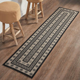 Medallion Black Tan Jacquard Indoor/Outdoor Rug Collection - Rectangle - Lange General Store