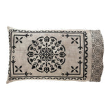 Medallion Black Tan Jacquard Pillow Cases-Lange General Store