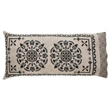 Medallion Black Tan Jacquard Pillow Cases-Lange General Store