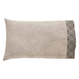 Medallion Black Tan Jacquard Pillow Cases-Lange General Store