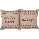 Merry Little Christmas Let Your Heart Pillow Set-Lange General Store
