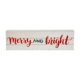 Merry and Bright Block Sign-Lange General Store