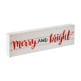 Merry and Bright Block Sign-Lange General Store