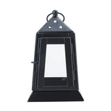 Metal Lantern Black Tealight Holder 7x4.5x4.5-Lange General Store