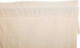 Muslin Ruffled Unbleached Natural Swag Curtains-Lange General Store