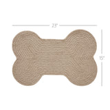 Natural Dog Bone Braided Rug-Lange General Store