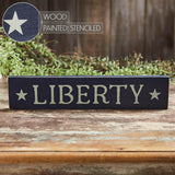 Navy Liberty Wooden Sign-Lange General Store