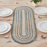 Navy Rose Braided Table Runners - Lange General Store