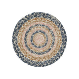 Navy Rose Braided Trivet 8"-Lange General Store