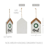 Noel Wreath Hanging Ornament-Lange General Store