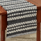 Onyx and Ivory Chindi Table Runner-Lange General Store