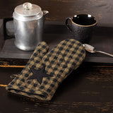 Oven Mitt - Black Star-Lange General Store