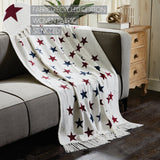Patriotic Stars Woven Throw-Lange General Store