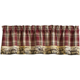 Pepperton Lined Bordered Valance-Lange General Store