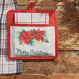 Poinsettia Pot Holder Set-Lange General Store