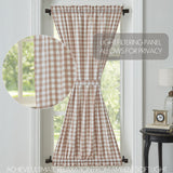 Portabella Buffalo Check Door Panel Curtain-Lange General Store