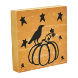 Prim Stars Pumpkin Raven Sign-Lange General Store