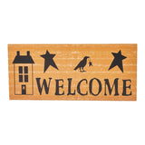 Prim Stars Raven Saltbox House Welcome Sign-Lange General Store