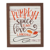 Pumpkin Spice Is My Language Wall Sign-Lange General Store