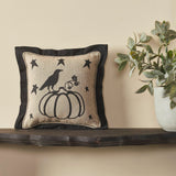 Raven Harvest Primitive Pumpkin Pillow 6x6-Lange General Store