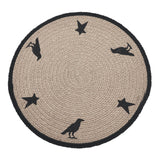 Raven Harvest Stencil Braided Placemat 14"-Lange General Store