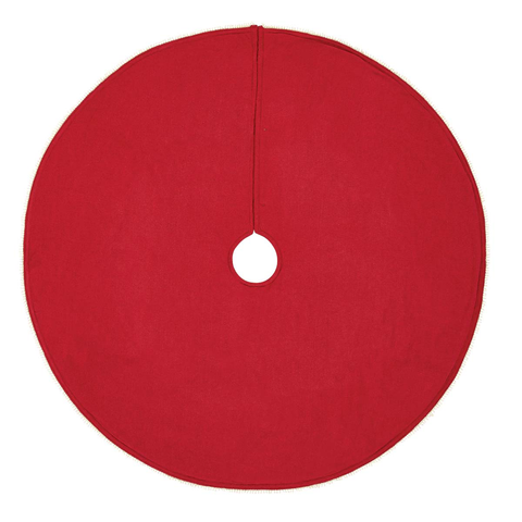Red Check Pom Lace Tree Skirt – Lange General Store