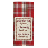 Red Chocolate Embroidered Dishtowel-Lange General Store