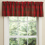 Red Plaid Valance-Lange General Store