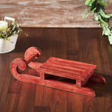 Red Sled Wooden Figurine-Lange General Store