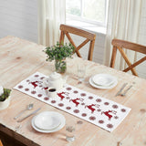 Reindeer Dash Red White Table Runners - Lange General Store