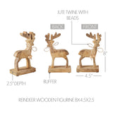 Reindeer Wooden Figurine-Lange General Store