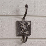 Rooster Cast Iron Hook Set-Lange General Store