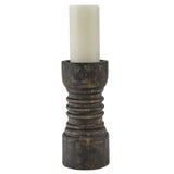 Rustic Black Candle Holders-Lange General Store