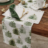 Rustic Trees Christmas Table Runner 72"-Lange General Store