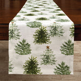 Rustic Trees Christmas Table Runner 72"-Lange General Store