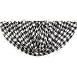 Annie Black Buffalo Check Balloon Valance-Lange General Store