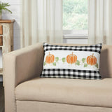 Sable Ann Buffalo Check Pumpkin Patch Pillow-Lange General Store